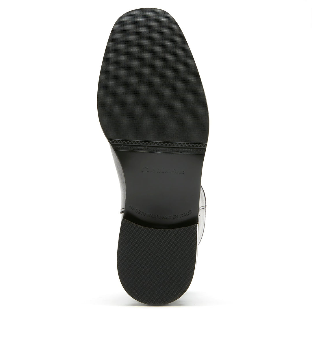 SELINA LEATHER BOOTIE (BLACK) - LA CANADIENNE