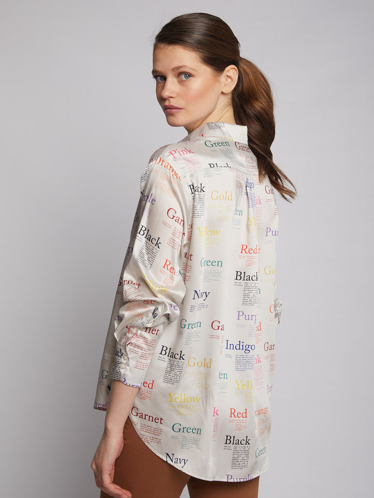 DONIA PANTON PRINT BLOUSE - VILAGALLO