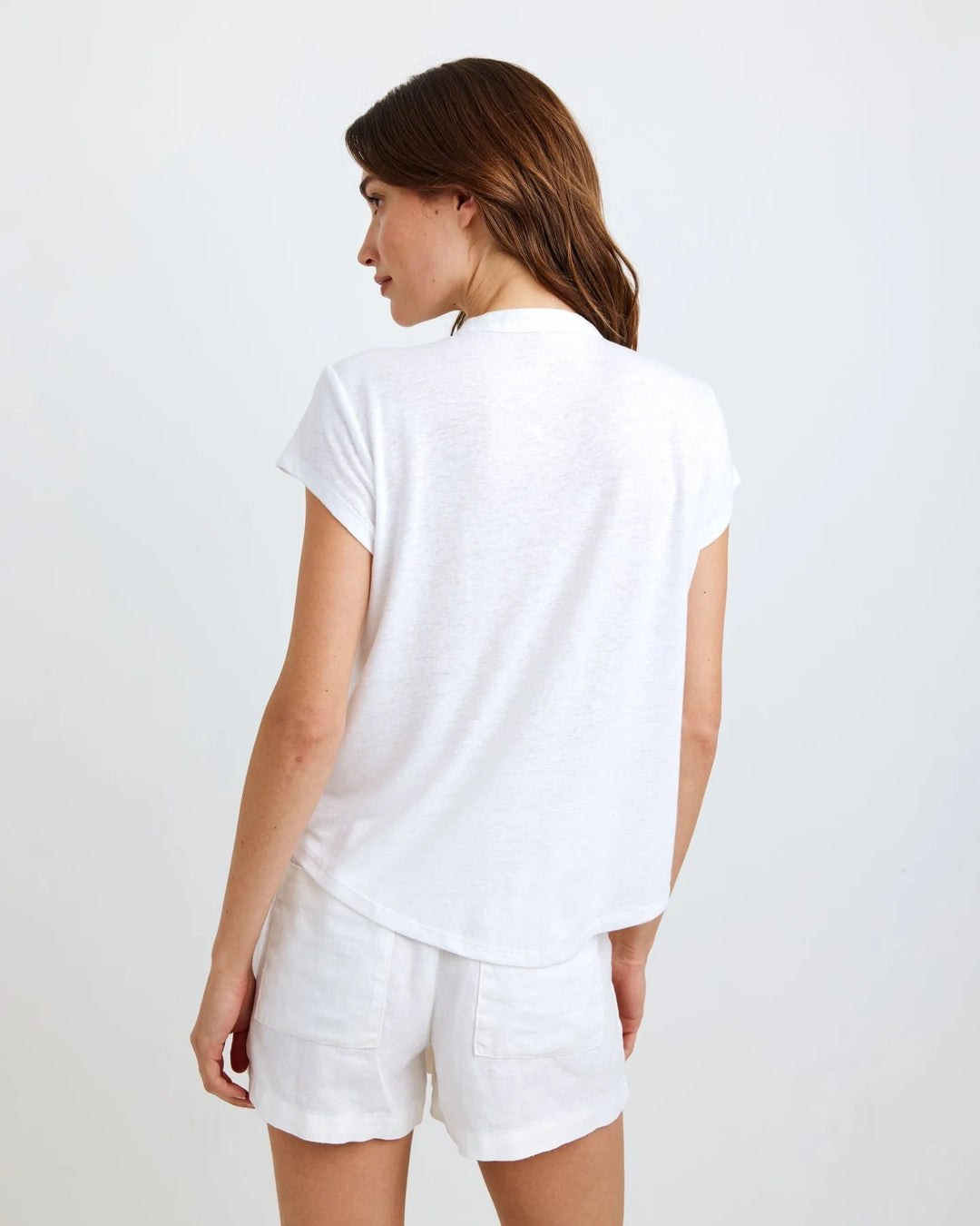 SHORT SLEEVE PLACKET PULLOVER - BELLA DAHL