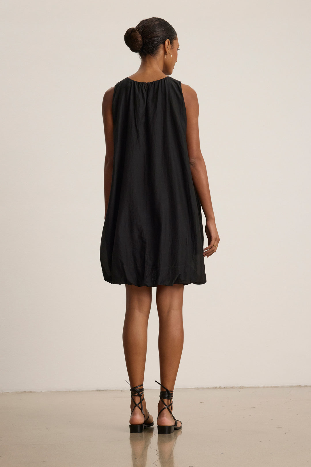 MARGOT SILK COTTON VOILE DRESS - VELVET