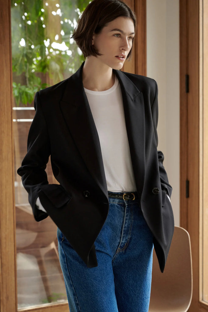 FAIRFAX BLAZER (BLACK) - VELVET