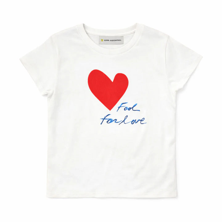 SUKE FOOL FOR LOVE TEE (WHITE) - KERRI ROSENTHAL