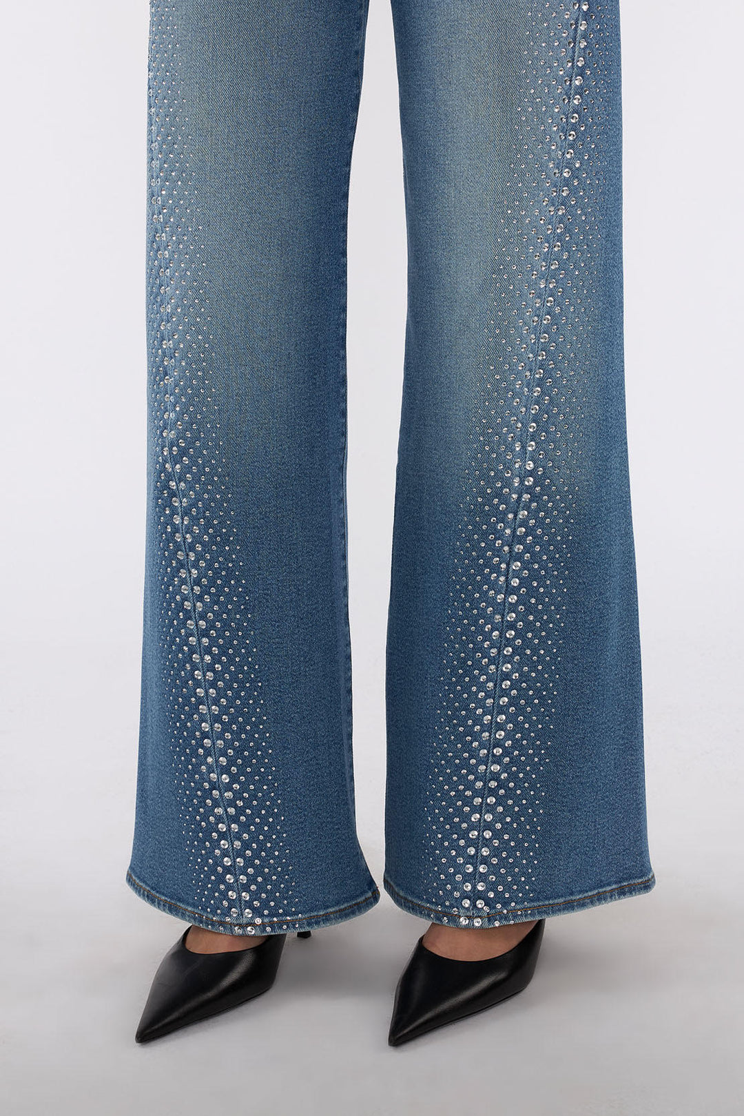 CRYSTAL EMBELLISHED TWISTED LOTTA (LOVE SOUL) - 7 FOR ALL MANKIND