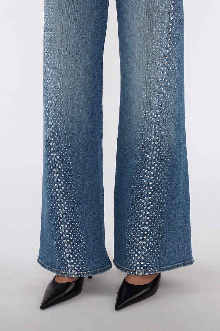 CRYSTAL EMBELLISHED TWISTED LOTTA (LOVE SOUL) - 7 FOR ALL MANKIND