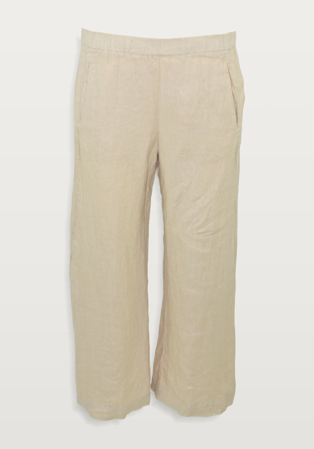 LOLA LINEN PANT (BISCUIT) - VELVET
