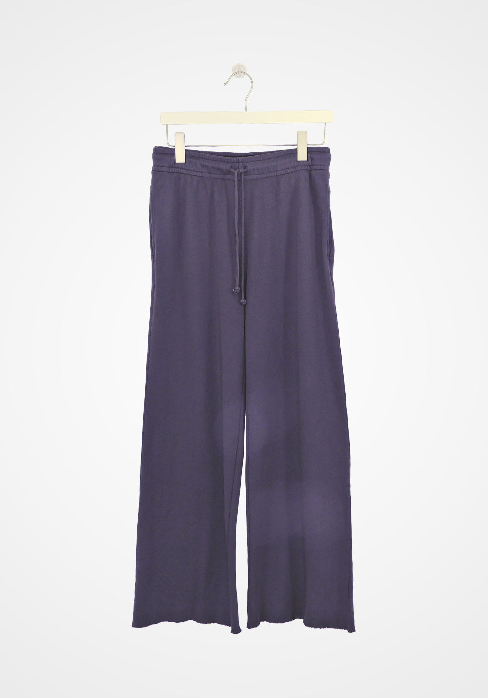 MONTECITO ORGANIC FLEECE WIDE LEG PANT - VELVET