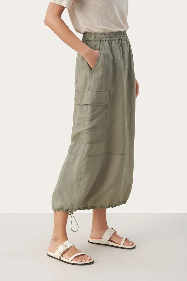 ERITZA CARGO SKIRT (VETIVER) - PART TWO