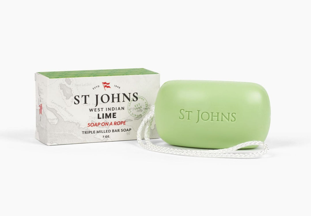 SOAP ON A ROPE (LIME)  - ST JOHNS