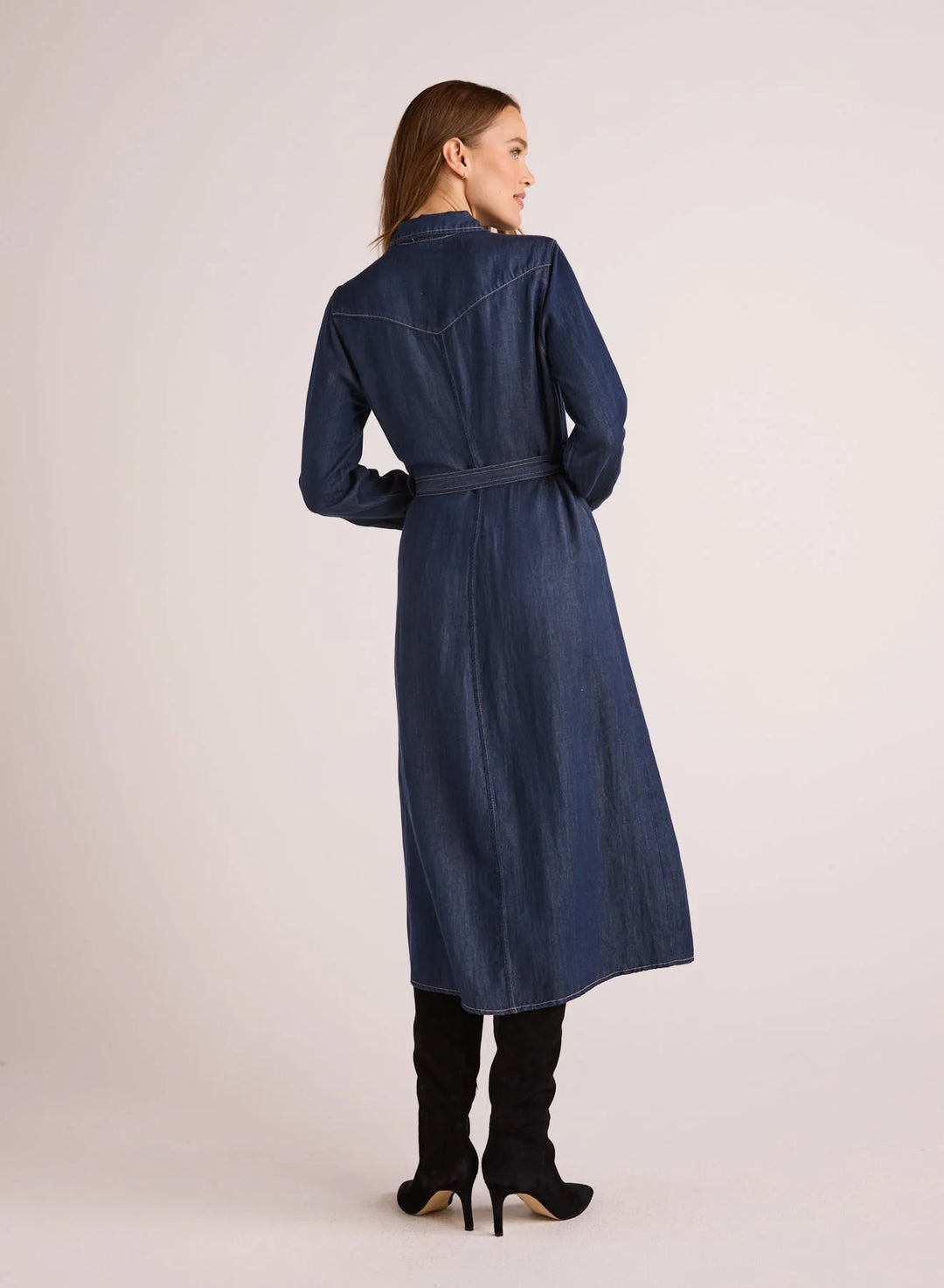 WESTERN YOKE MIDI DRESS - BELLA DAHL