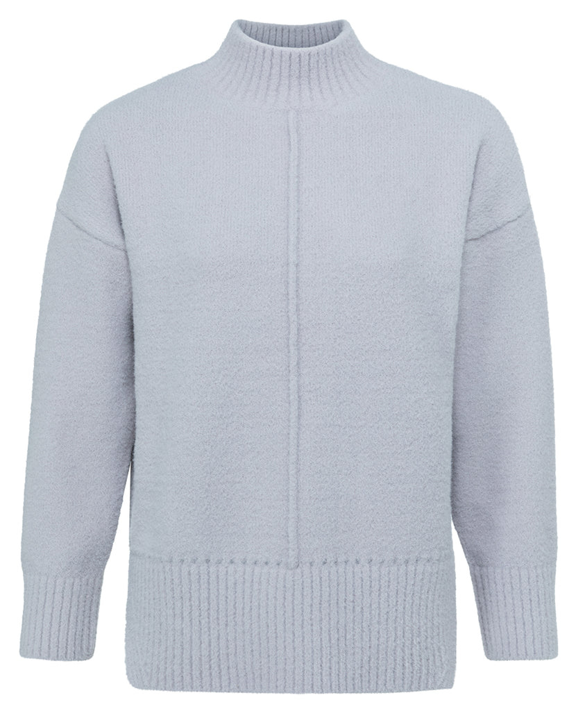 SWEATER WITH VERTICAL SEAM (SILVER) - YAYA