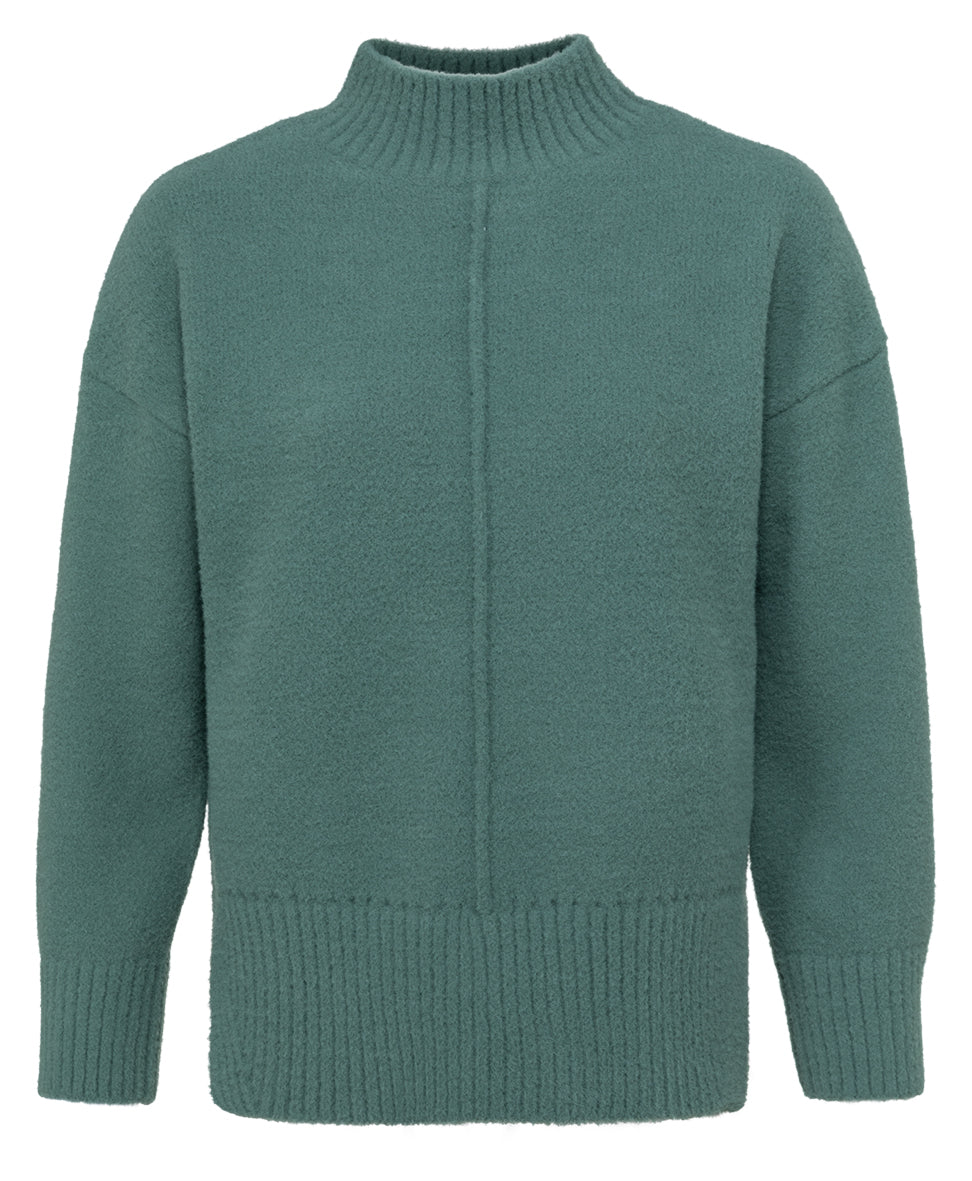 SWEATER WITH VERTICAL SEAM (FOREST) - YAYA