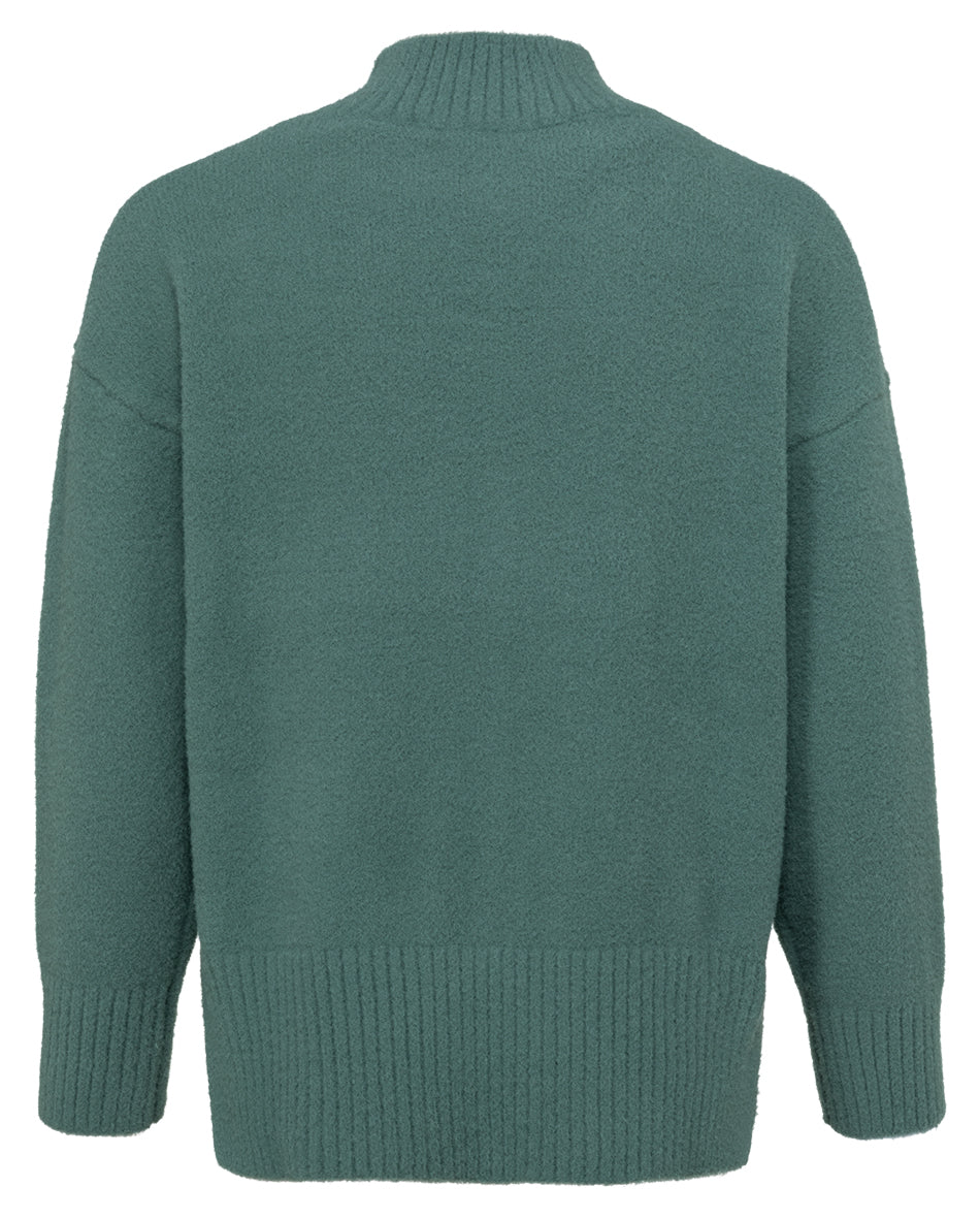 SWEATER WITH VERTICAL SEAM (FOREST) - YAYA