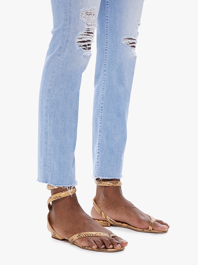HIGH WAISTED RIDER ANKLE FRAY (ISLAND AFTERHOURS) - MOTHER