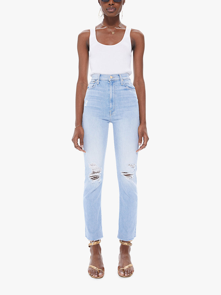HIGH WAISTED RIDER ANKLE FRAY (ISLAND AFTERHOURS) - MOTHER
