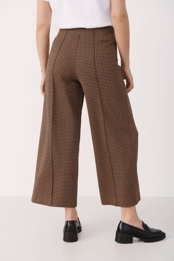ILISAN PULL-ON TROUSER (BROWN CHECK) - PART TWO
