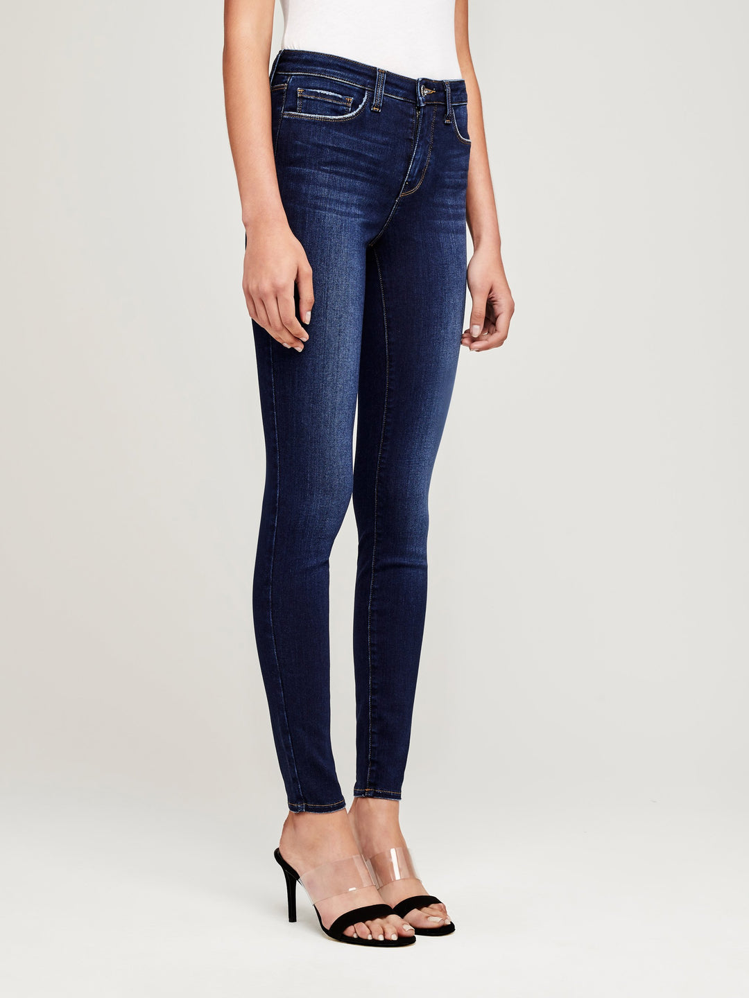 MARGUERITE HIGH RISE SKINNY (BALTIC) - L'AGENCE