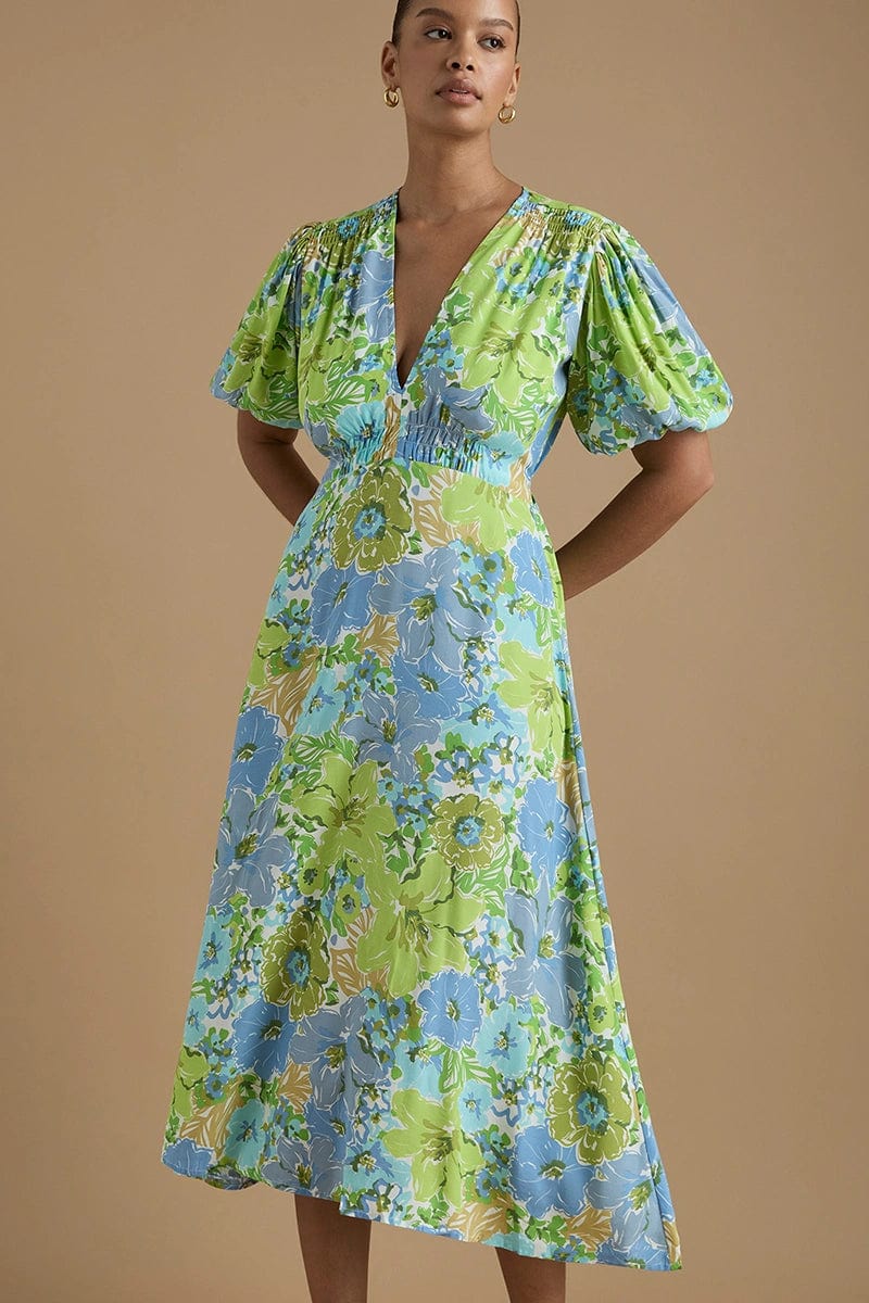 Faithfull rafa midi sales dress