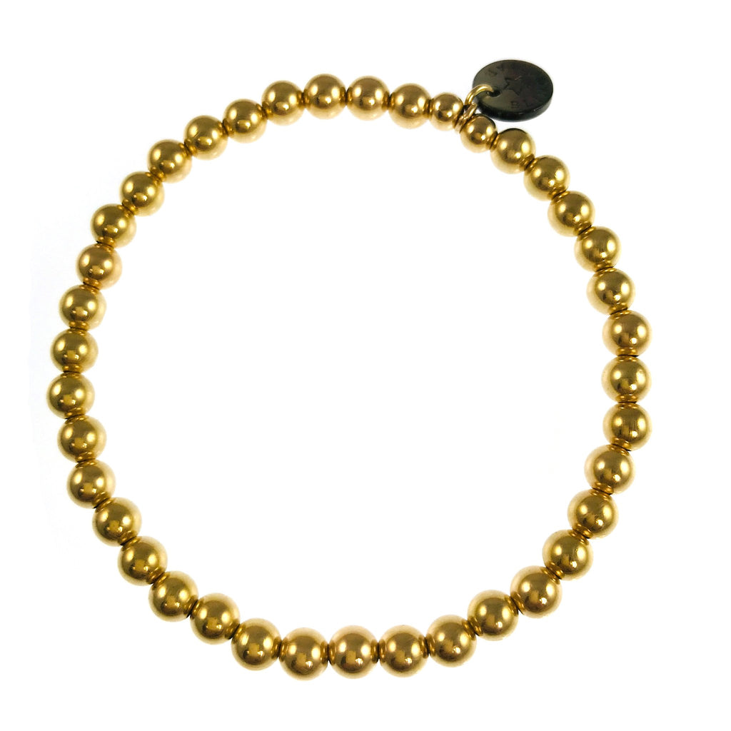 GOLD FILLED ROLLER BALL BRACELET (LARGE) - BLINCKSTAR