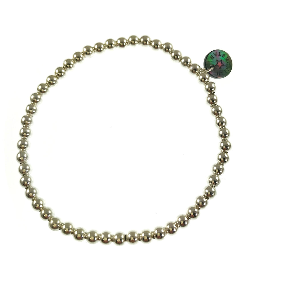 BASIC SILVER BEAD BRACELET (4mm) - BLINCKSTAR
