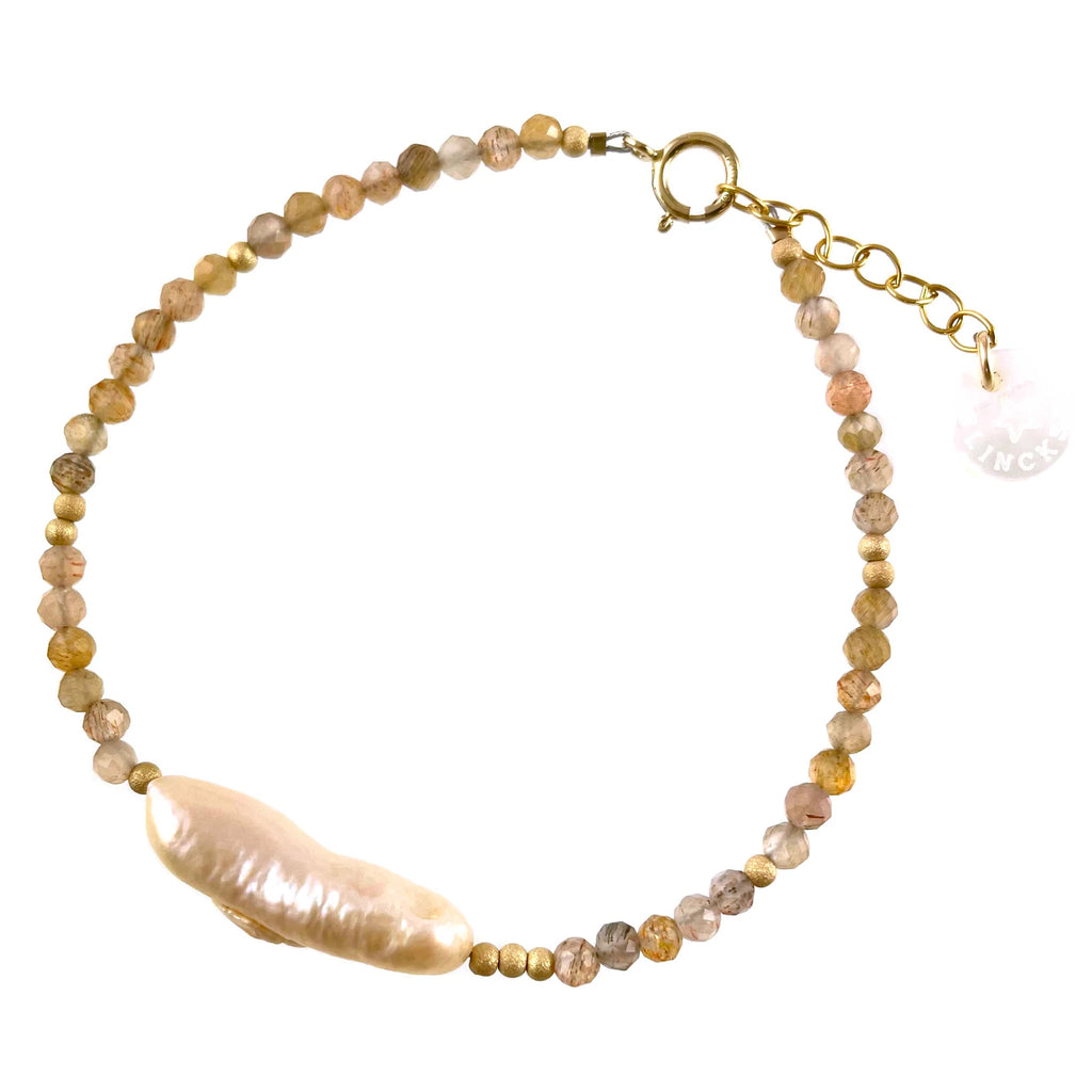 PINK MOONSTONE WITH PINK FWP BRACELET - BLINCKSTAR