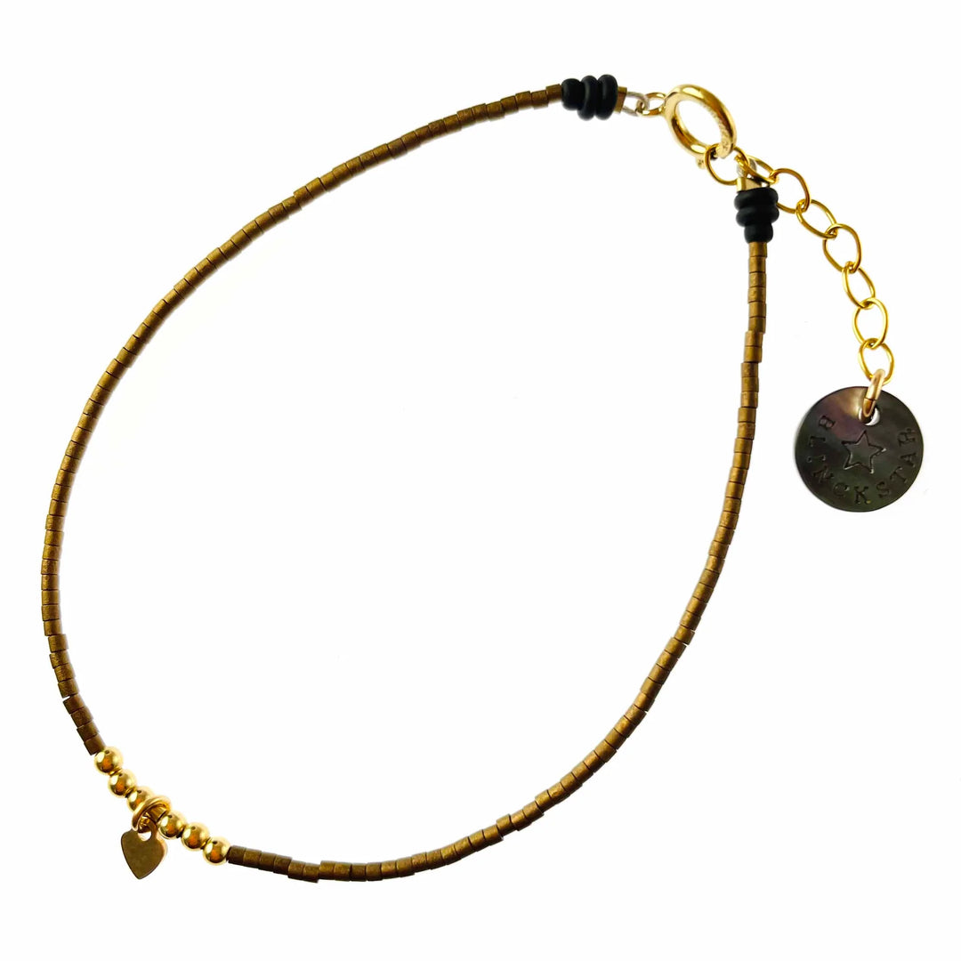 GOLD FILLED HEART BRACELET - BLINCKSTAR