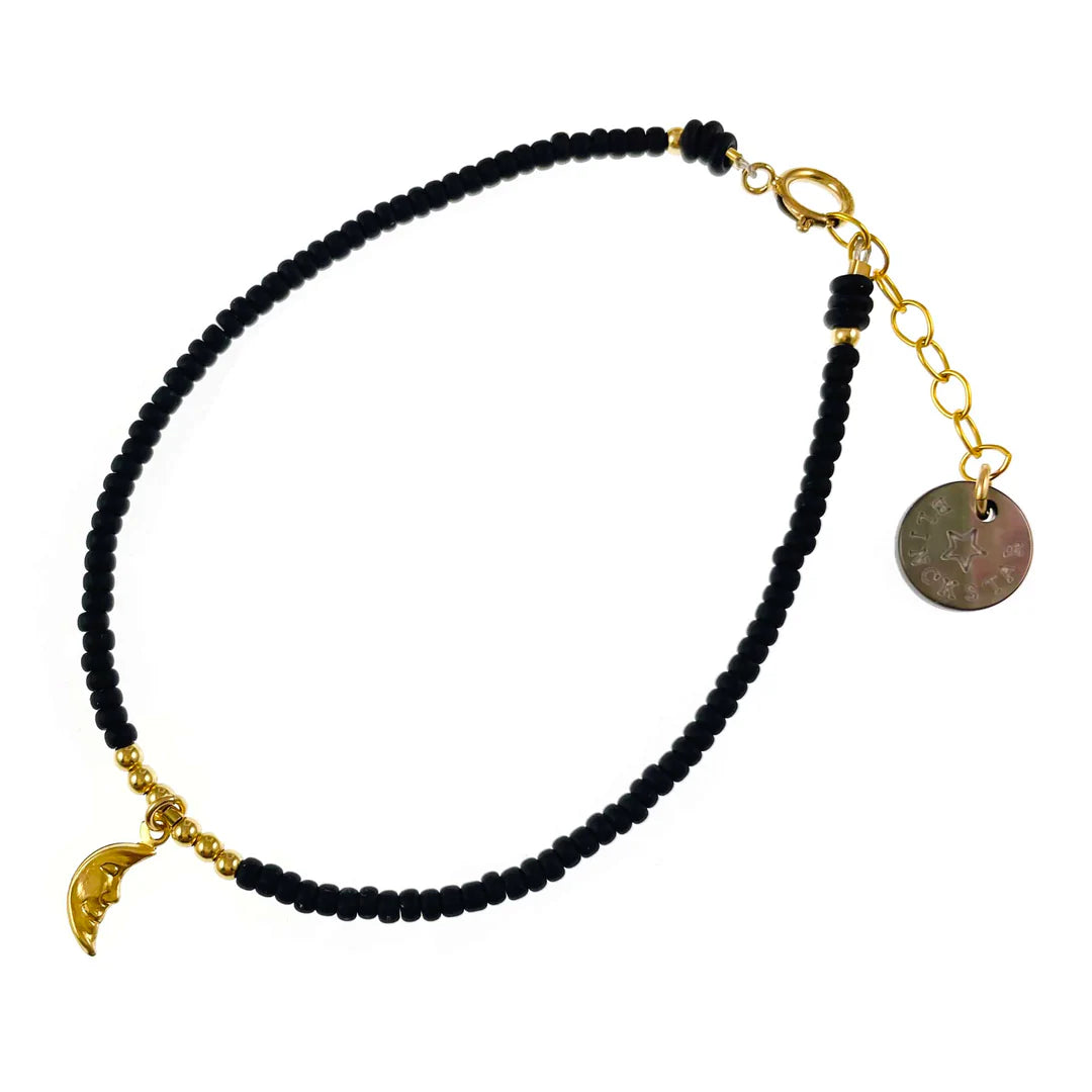 MATTE BLACK WITH MOON BRACELET - BLINCKSTAR