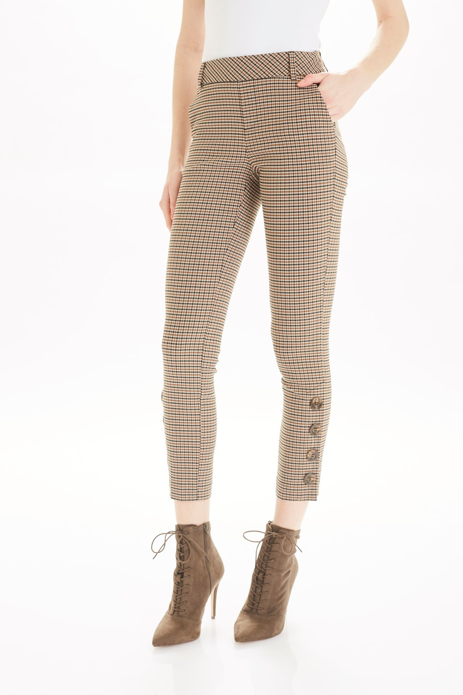THE GWYNETH BUTTON TROUSER - TYLER MADISON
