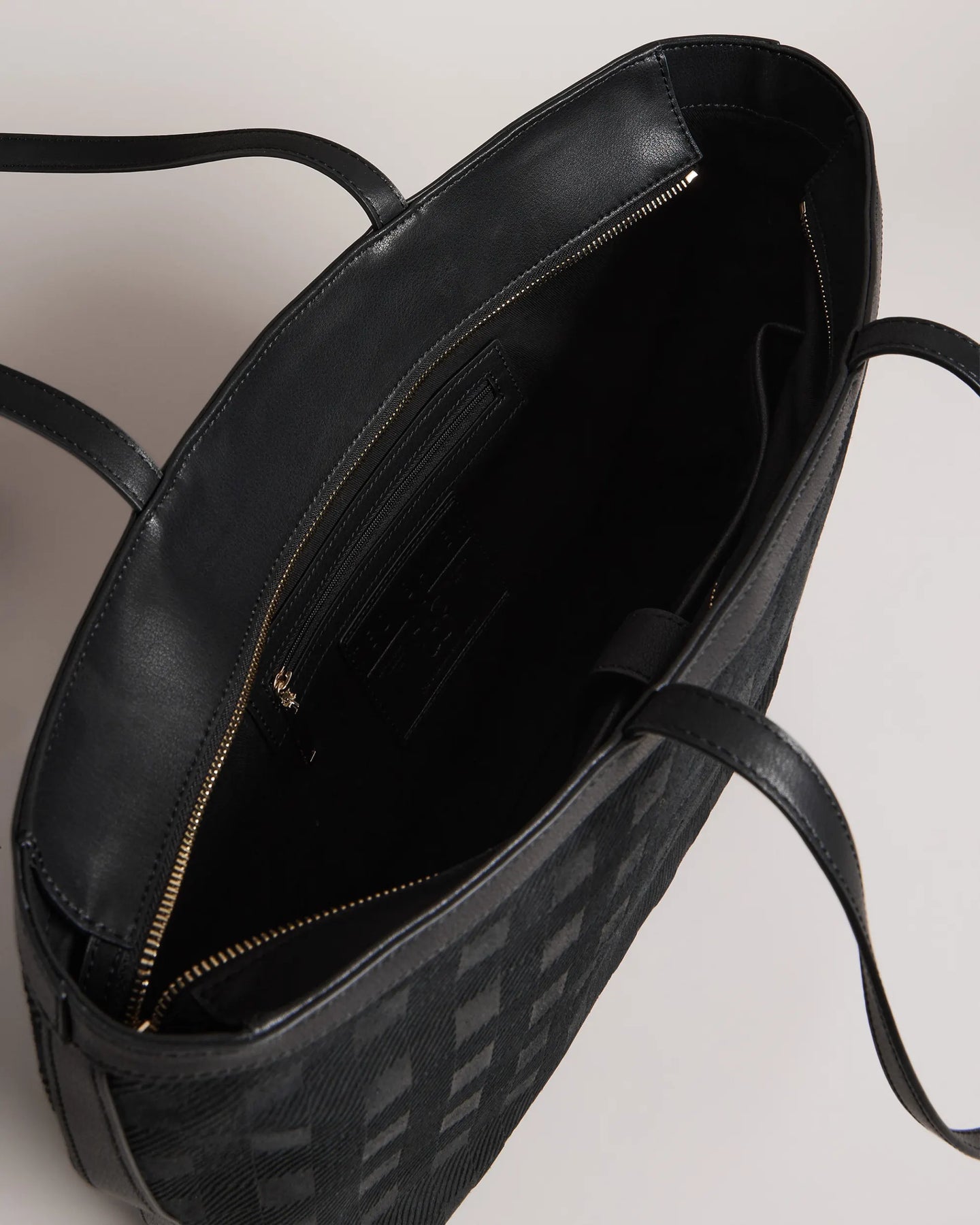 Chekita suede check debossed tote Clearance