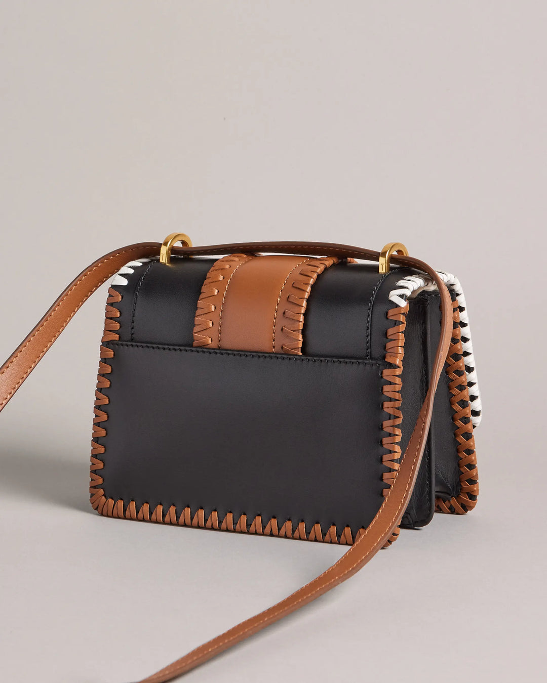 Edasina whipstitch detail mini crossbody bag Clearance