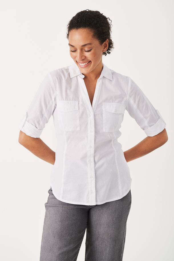CORTNIA SHIRT (BRIGHT WHITE) - PART TWO