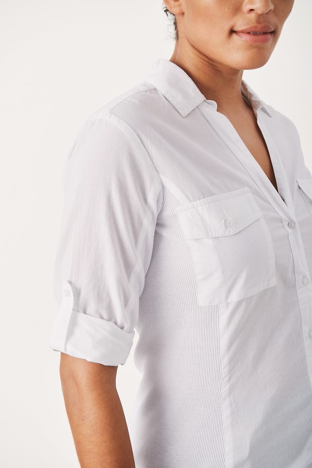 CORTNIA SHIRT (BRIGHT WHITE) - PART TWO