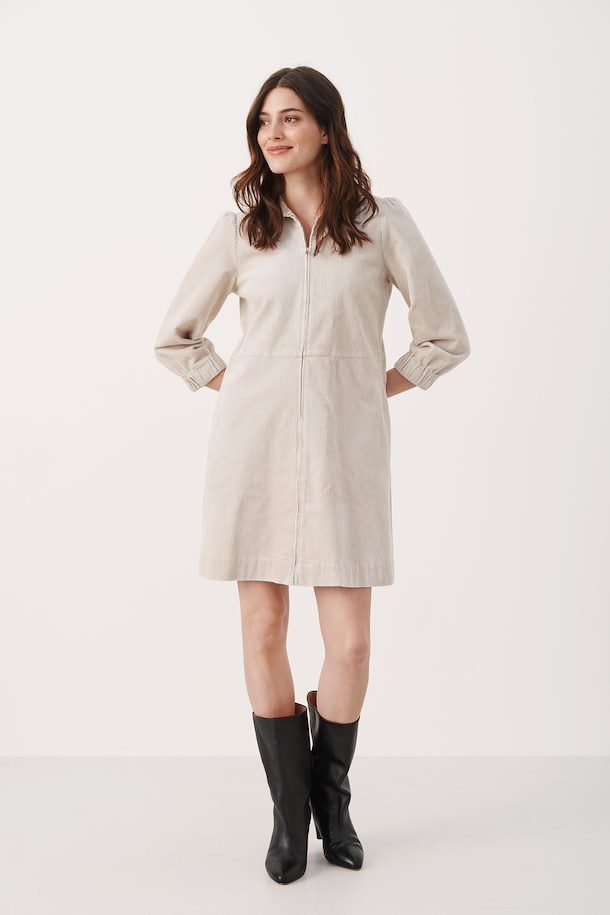 EYVOR CORDUROY DRESS (PERFECTLY PALE) - PART TWO