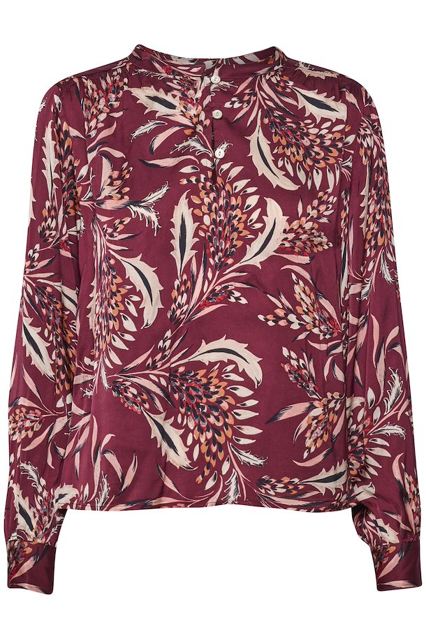 RENITA BLOUSE (TAWNY PORT ART PRINT) - PART TWO