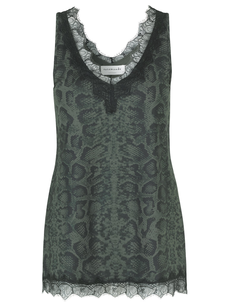 BILLIE TOP (DARK PINE SNAKE PRINT) - ROSEMUNDE
