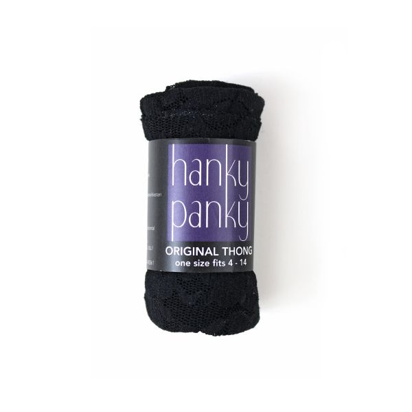 ORIGINAL RISE THONG (BLACK) - HANKY PANKY