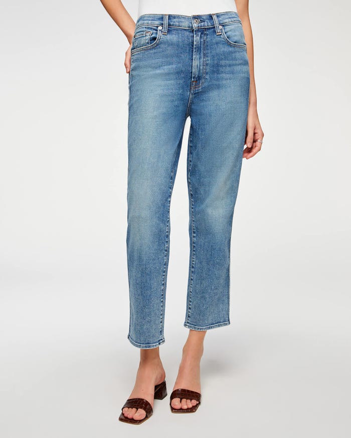 LUXE VINTAGE HIGH WAIST CROPPED STRAIGHT (SLOANE VINTAGE) - 7 FOR ALL MANKIND