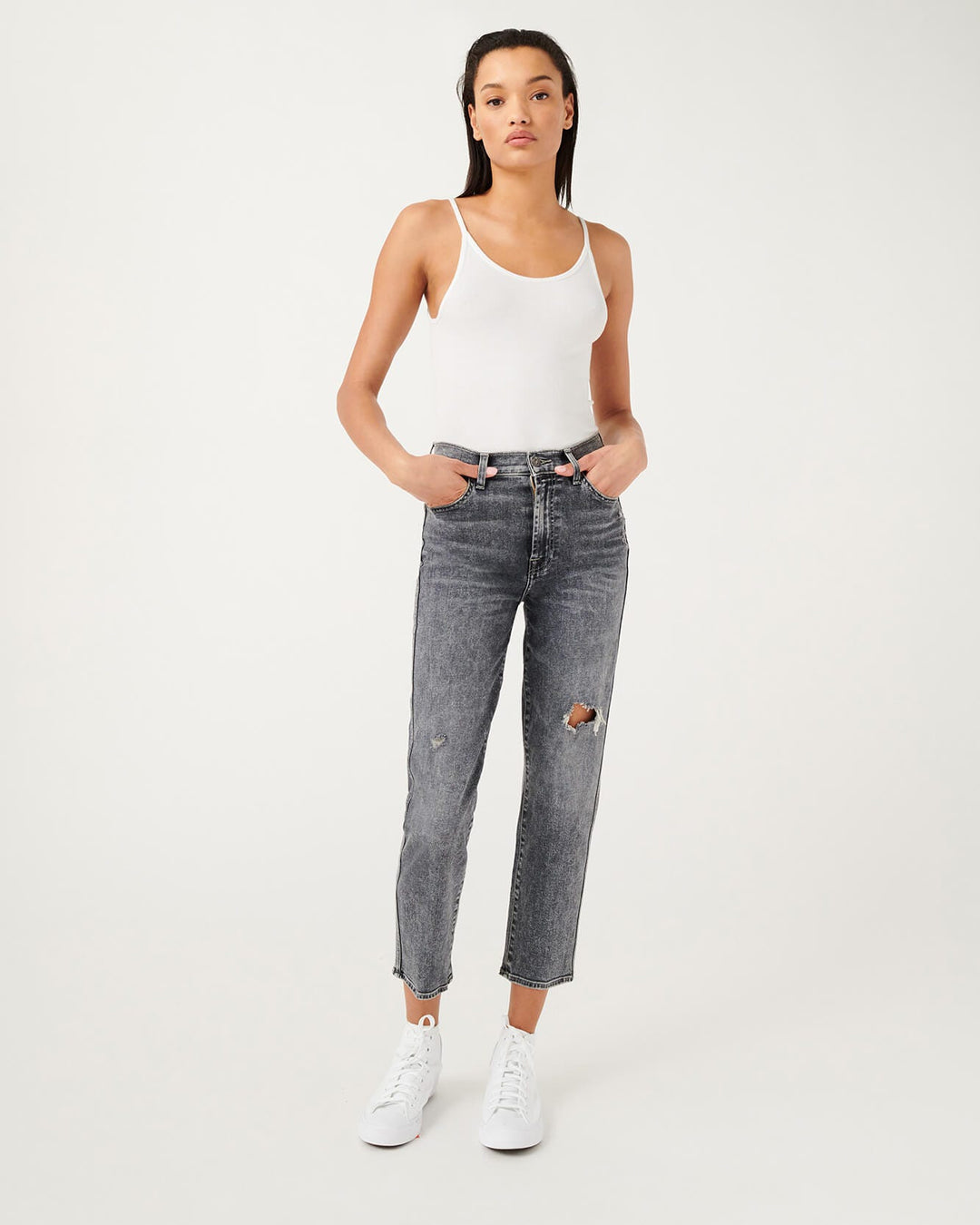 HIGH WAIST CROPPED STRAIGHT (DUSK) - 7 FOR ALL MANKIND