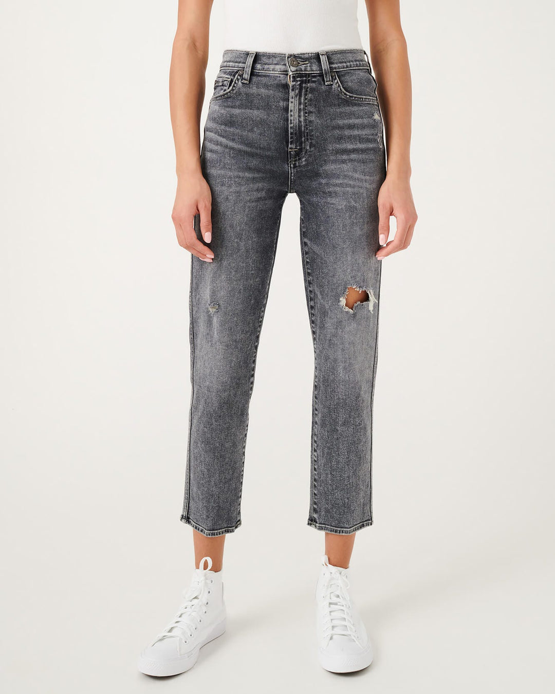 HIGH WAIST CROPPED STRAIGHT (DUSK) - 7 FOR ALL MANKIND