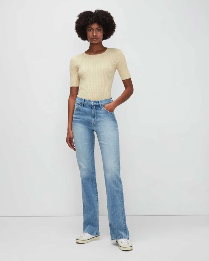 EASY BOOTCUT JEAN (FLORAL) - 7 FOR ALL MANKIND