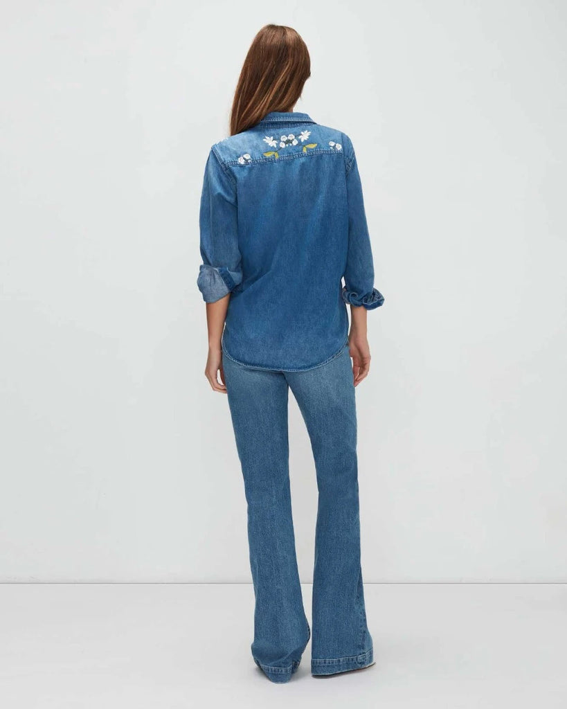 DENIM SHIRT WITH EMBROIDERY - 7 FOR ALL MANKIND