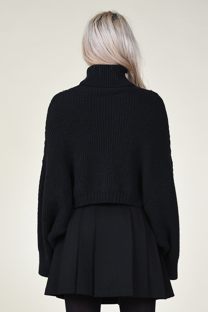 EMBELLISHED TURTLENECK - MOLLY BRACKEN