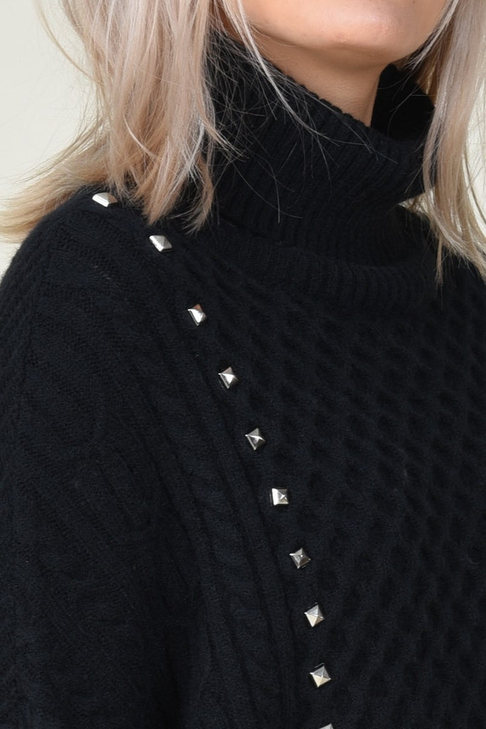 EMBELLISHED TURTLENECK - MOLLY BRACKEN