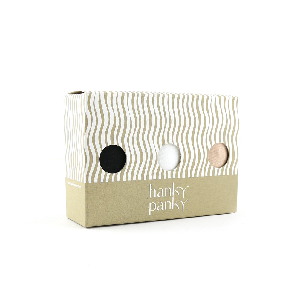 3 PACK LOW RISE COTTON THONGS - HANKY PANKY