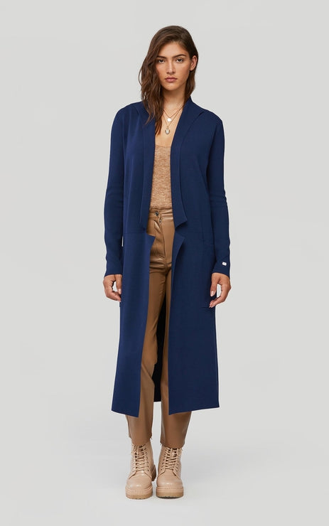 ANNABELLA COATIGAN WITH POCKETS (LAPIS) - SOIA & KYO