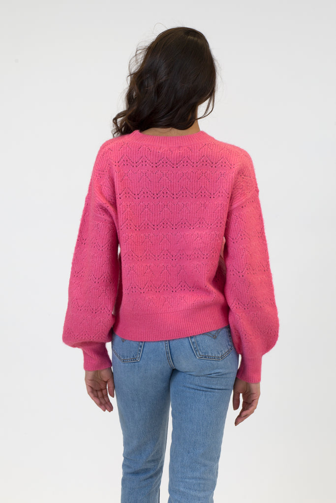 ARCHER CROCHET DETAIL SWEATER - LYLA + LUXE