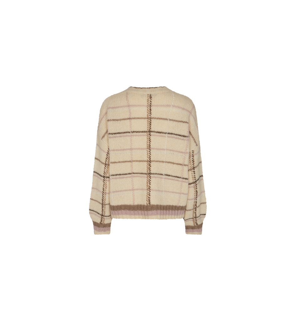 SASHA CHECK KNIT SWEATER - MOS MOSH