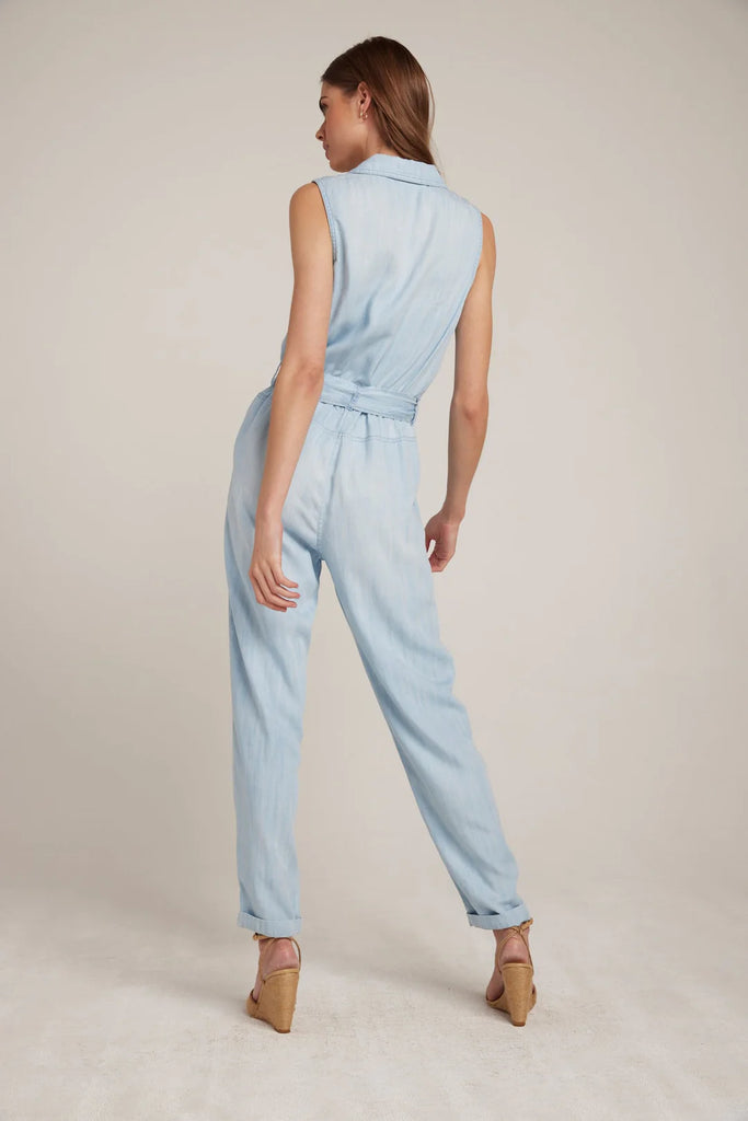 SLEEVELESS BELTED JUMPSUIT - BELLA DAHL