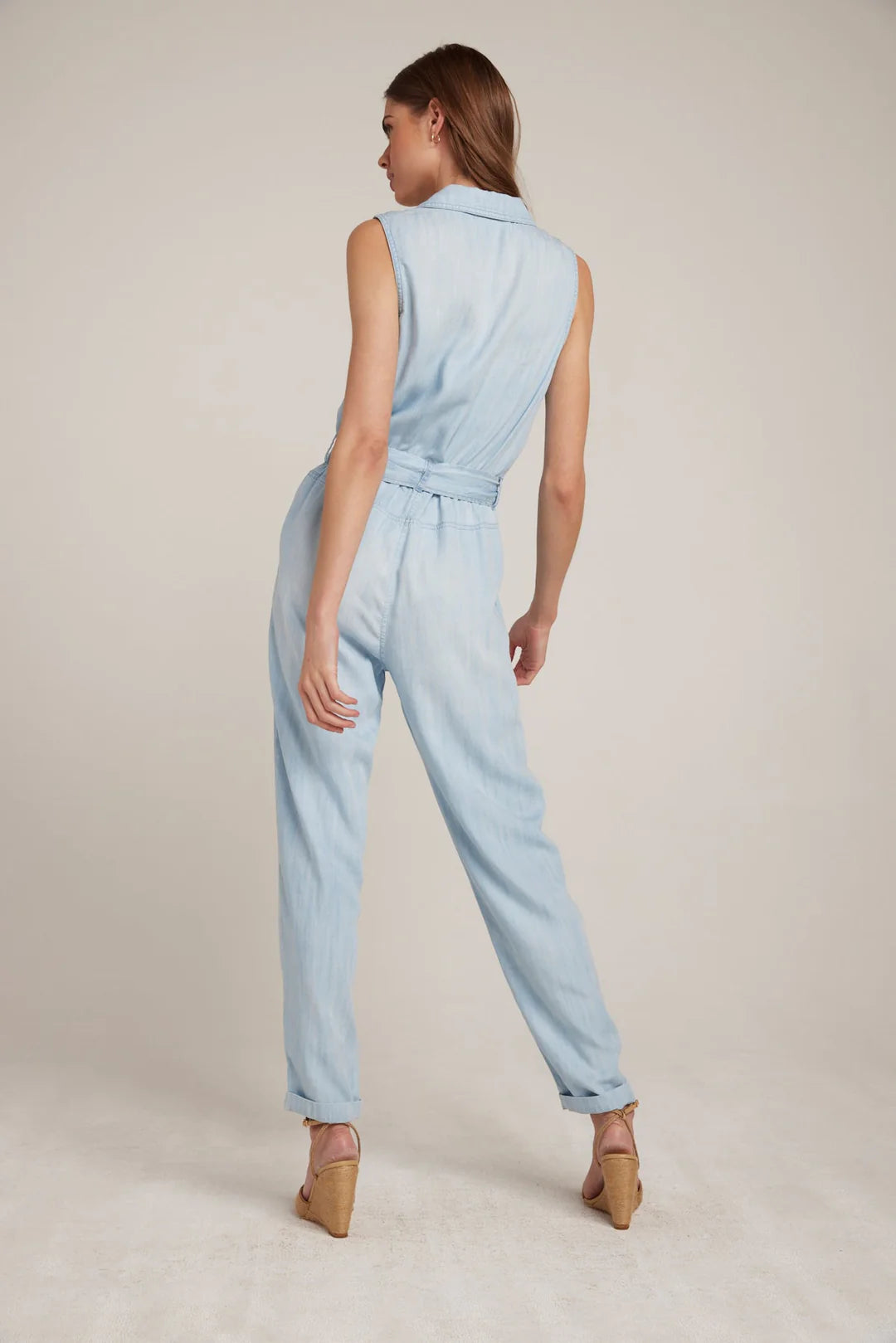 Bella dahl top denim jumpsuit