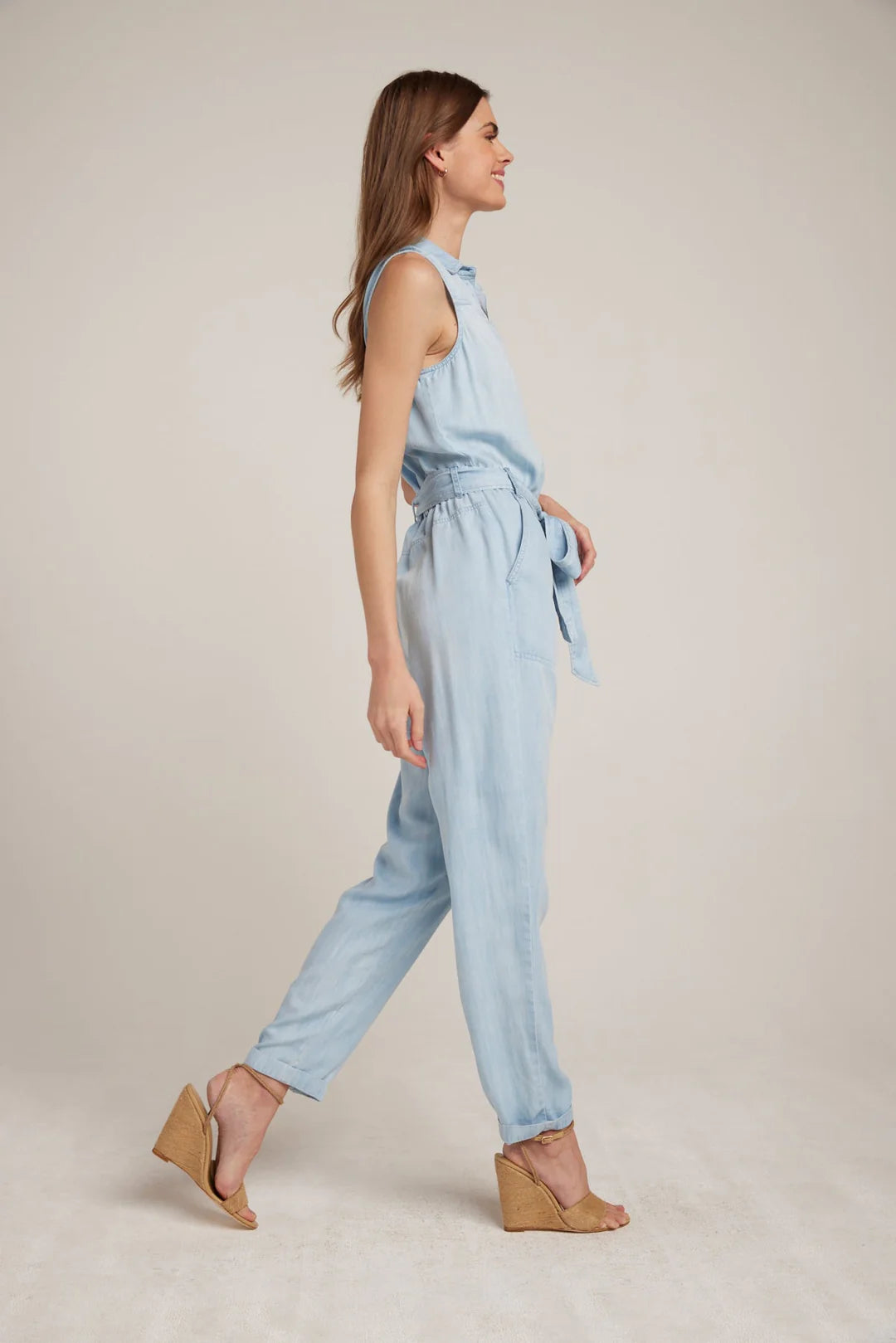 Bella dahl denim shop jumpsuit