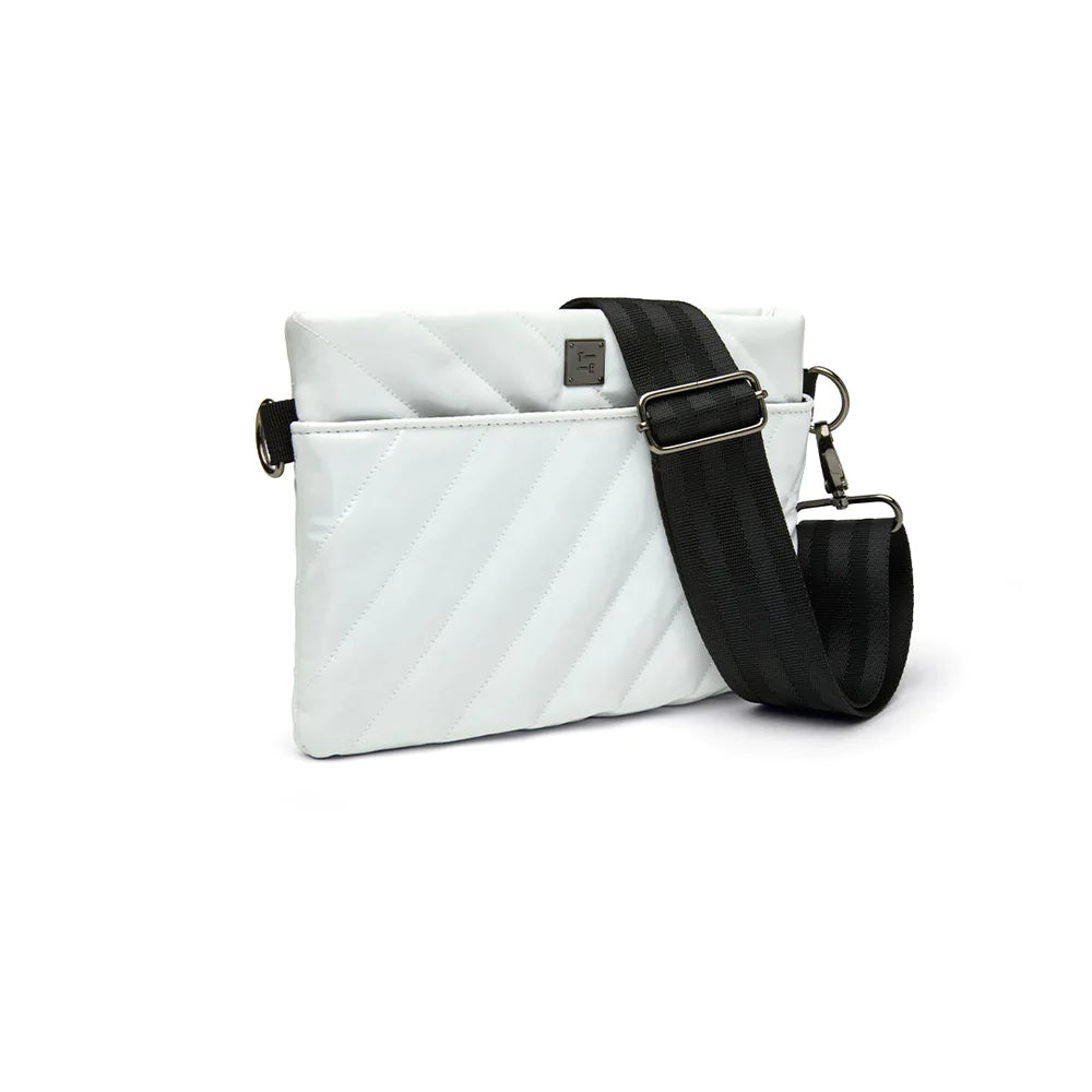 DIAGONAL 2.0 BUM BAG (WHITE PATENT) - THINK ROYLN